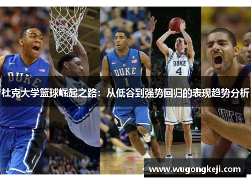 杜克大学篮球崛起之路：从低谷到强势回归的表现趋势分析